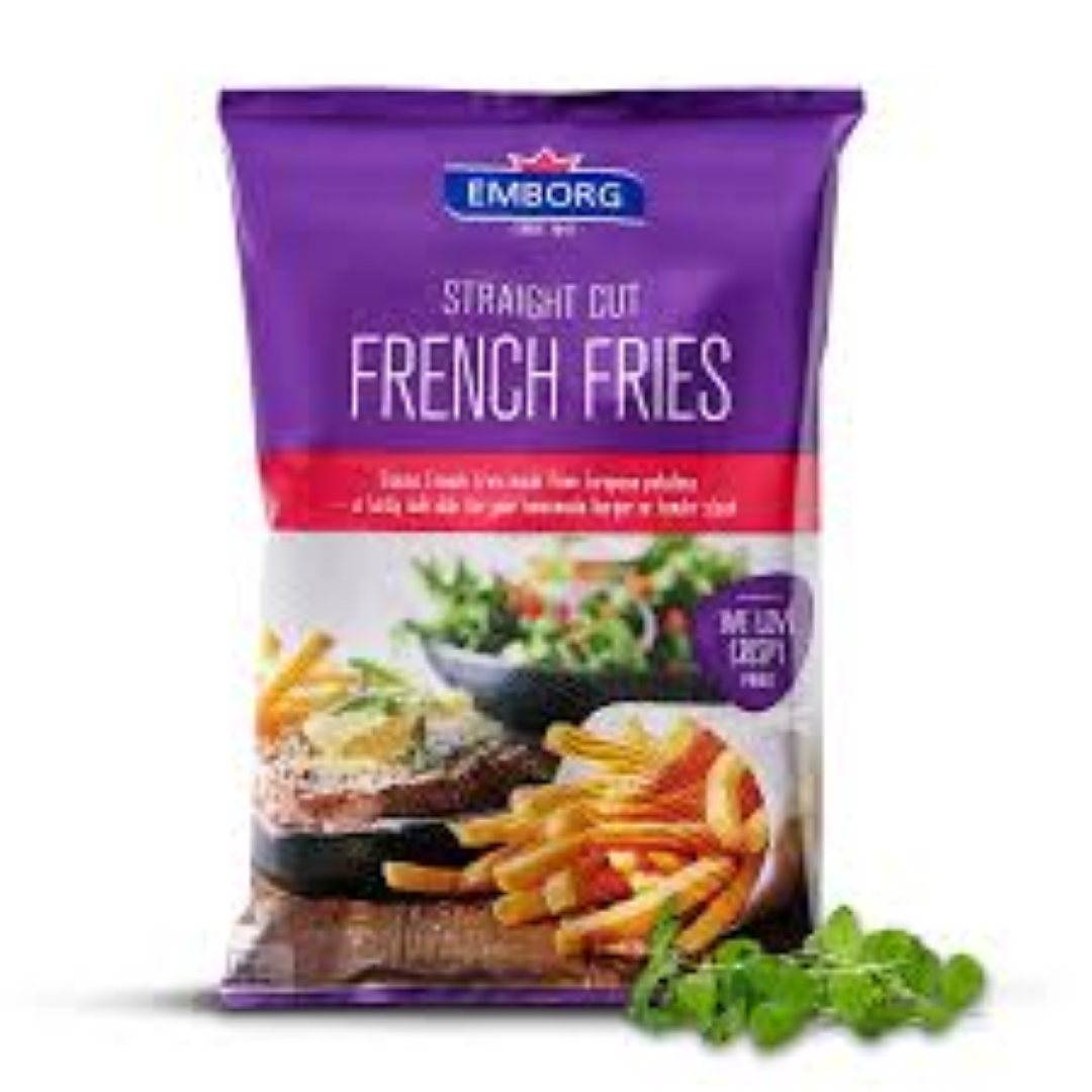 EMBORG FRENCH FRIES STRAIGHT CUT 1KG